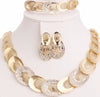 Gold Plated Crystal Rhinestone Necklace
