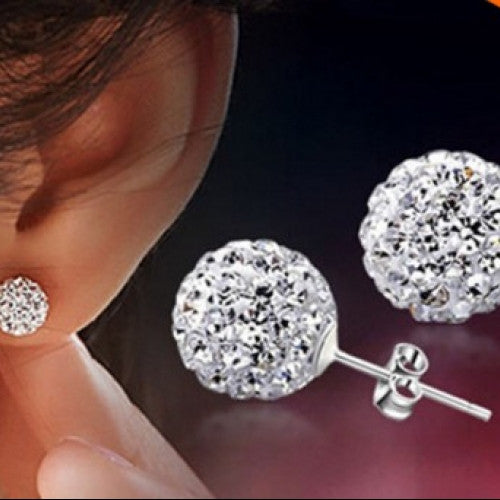 Crystal Disco Ball Earrings