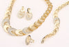 Gold Plated Crystal Rhinestone Necklace