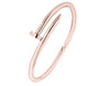 Stainless Steel Nail Screw Cuff Bangle