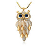 Trendy Gold Owl Chain Necklace