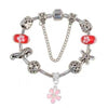 Flower Star Seahorse Pendant Charm Bracelet