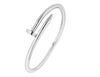 Stainless Steel Nail Screw Cuff Bangle