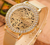 Gold Diamond Leopard Watch