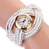 Rhinestone Multi Layer Leather Watch