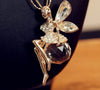 18K Gold Plated Crystal Fairy Necklace